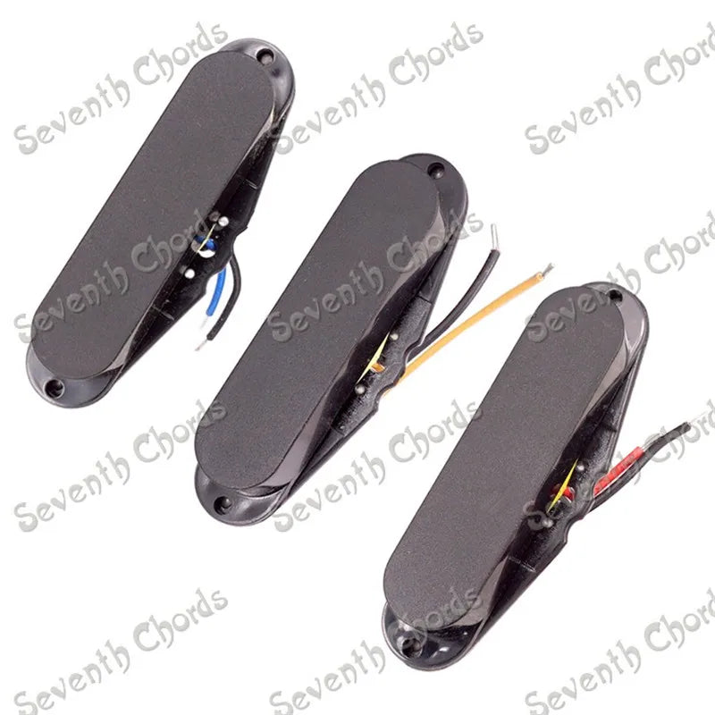 Set de 3 pickups single coil sellados con cubierta cerrada para guitarra eléctrica, mástil, medio y puente