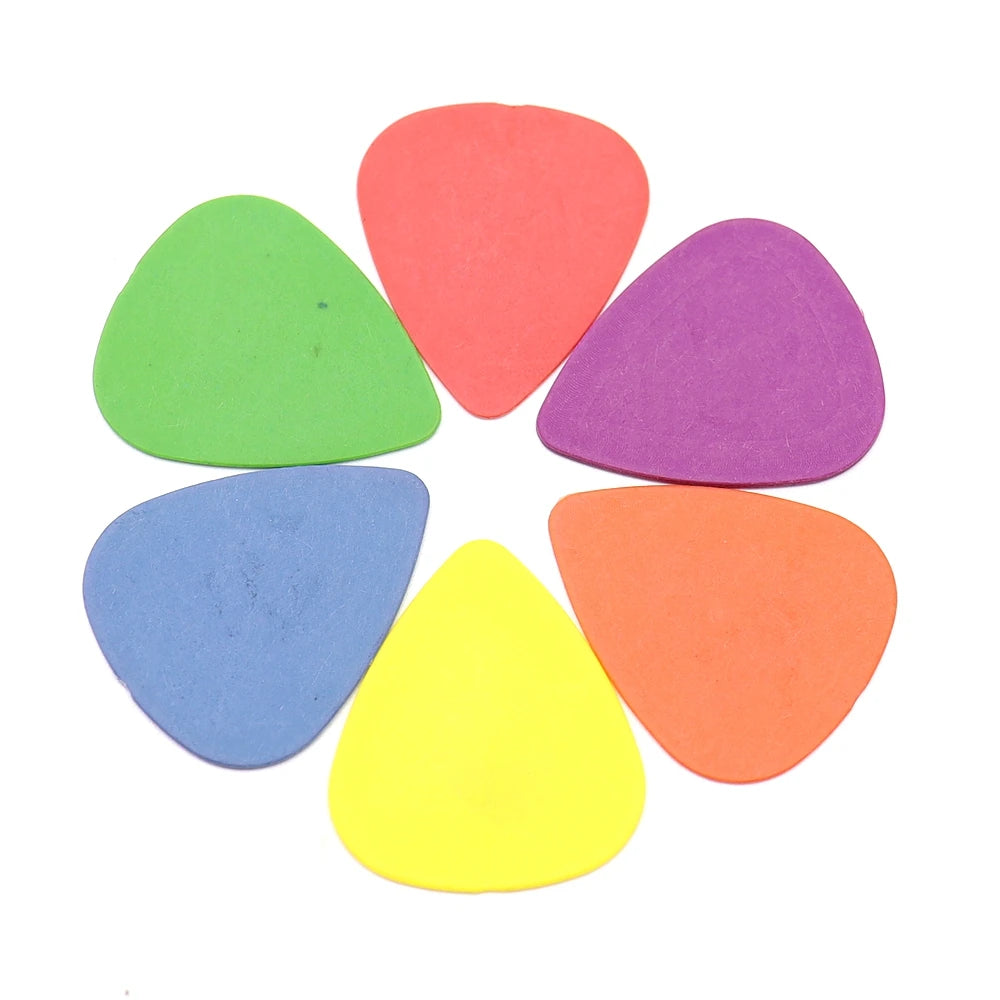 Pack de 50 púas para guitarra eléctrica estilo Dunlop (no original) — grosores 0,50 / 0,60 / 0,73 / 0,88 / 1,0 / 1,14 mm y Mix Size