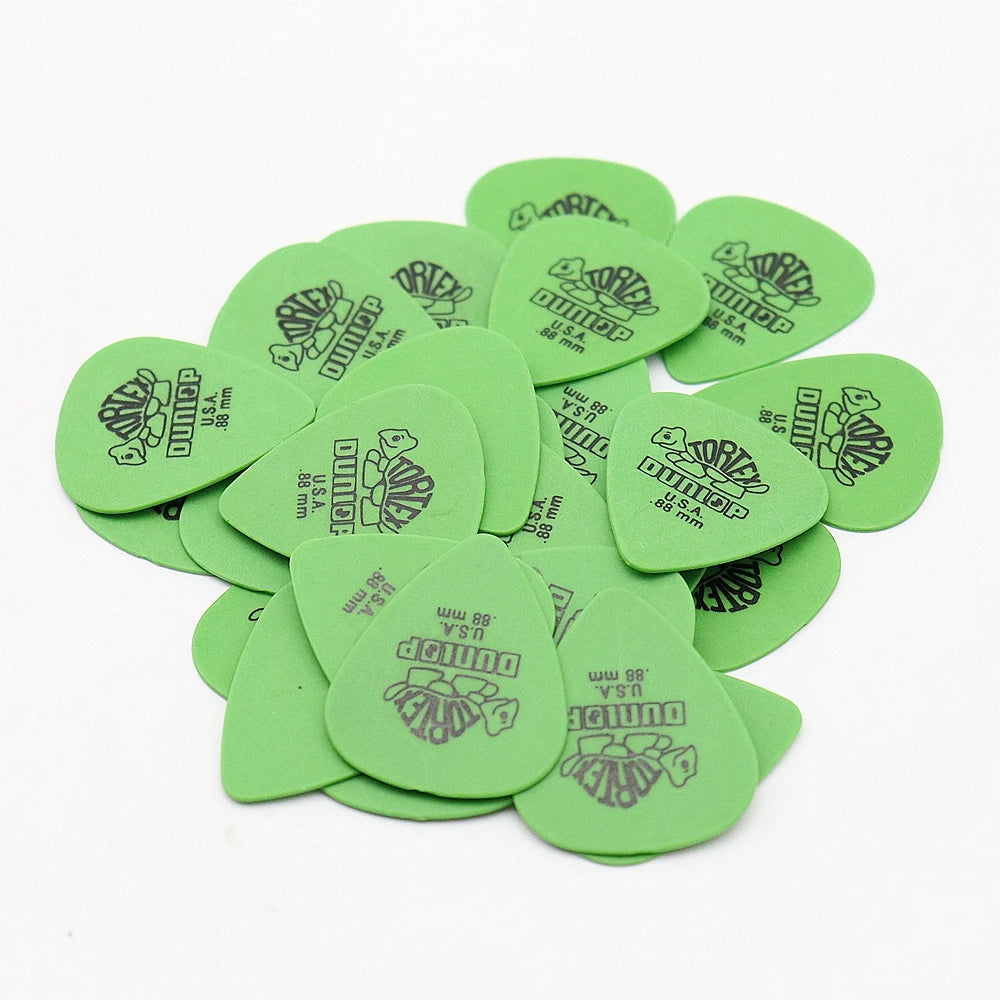 Pack de 50 púas para guitarra eléctrica estilo Dunlop (no original) — grosores 0,50 / 0,60 / 0,73 / 0,88 / 1,0 / 1,14 mm y Mix Size