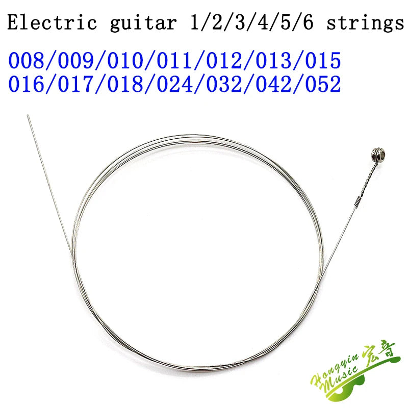 Cuerda suelta individual de latón para guitarra eléctrica y acústica, por calibre