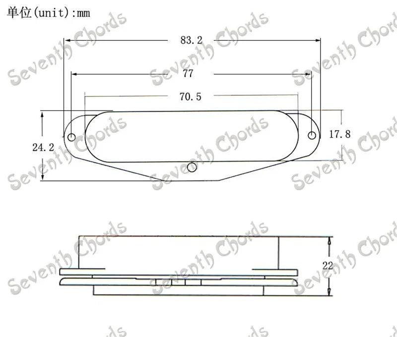 Set de 3 pickups single coil sellados con cubierta cerrada para guitarra eléctrica, mástil, medio y puente