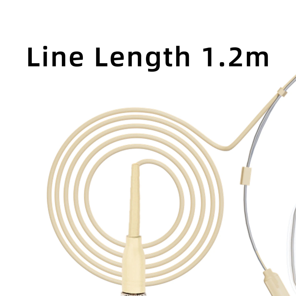 Micrófono de diadema FREEBOSS HM-52S con doble gancho para la oreja, plegable, omnidireccional, con cable de 1,2 m, para conferencias, karaoke y escenario