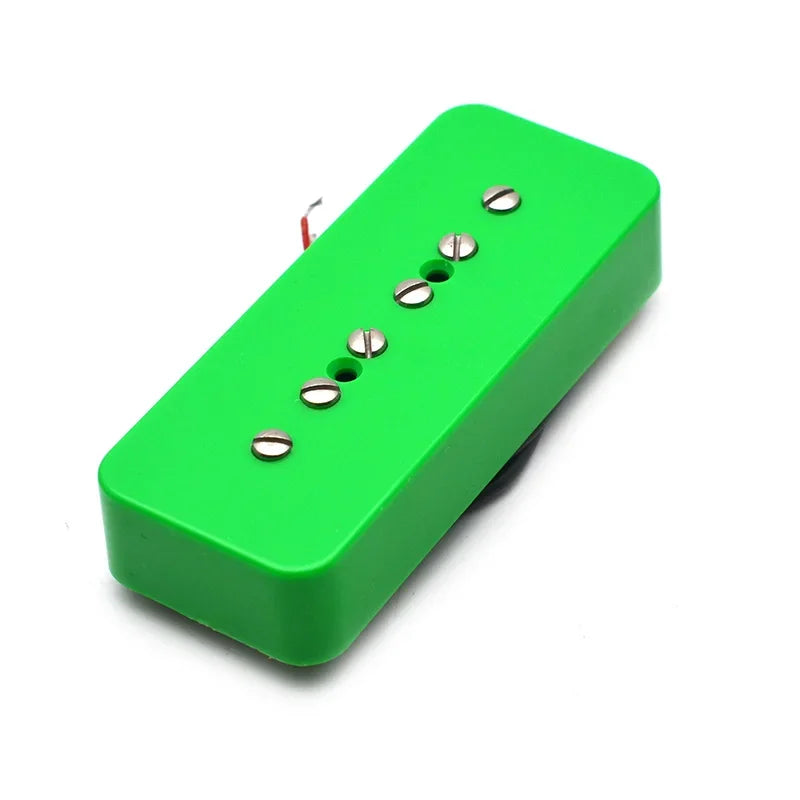 Pickup P90 soapbar single coil para guitarra eléctrica, unidad de mástil o puente o set de mástil y puente, en negro, blanco, marfil, verde o cromado