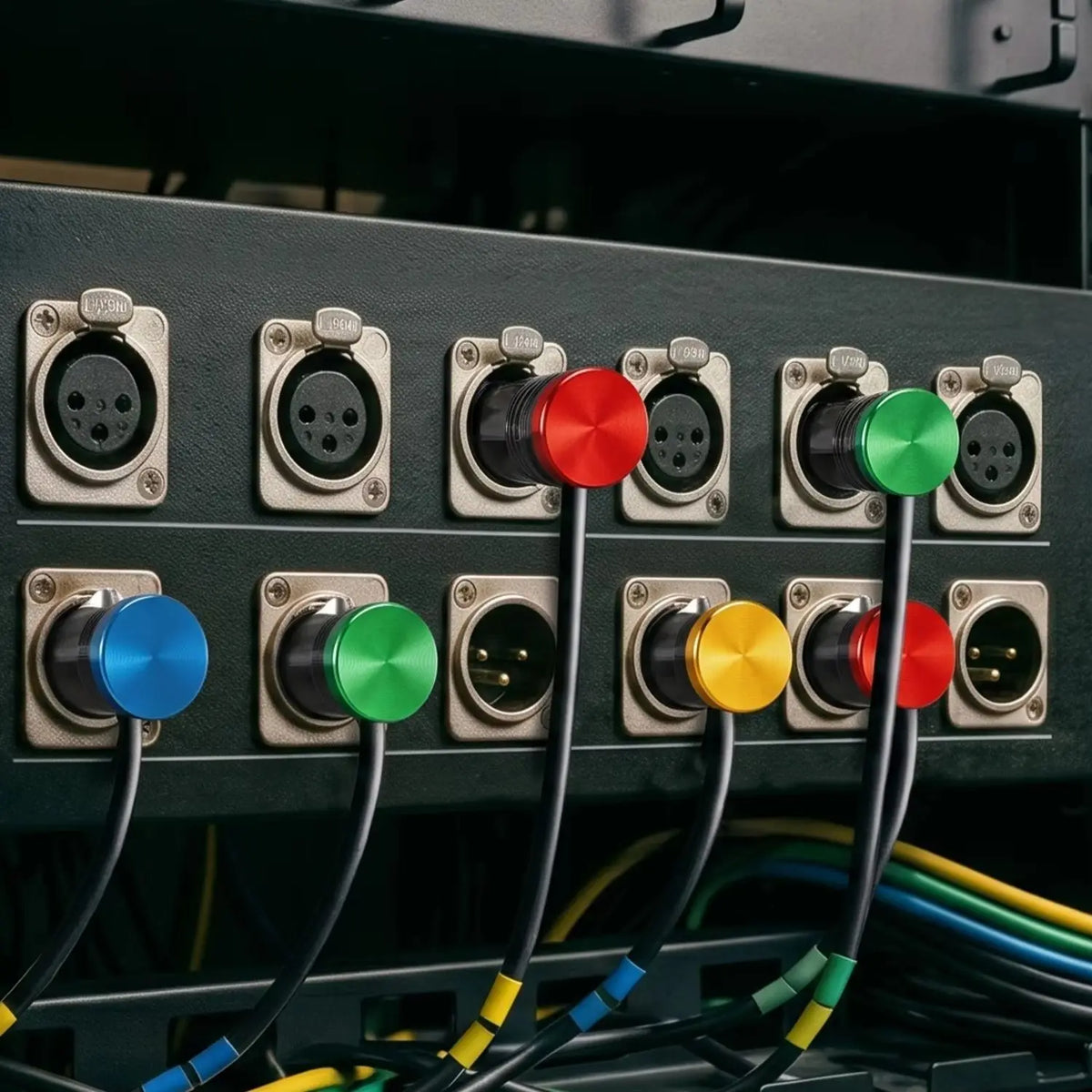 Conector XLR de 3 pines en ángulo recto de 90 grados, chapado en oro