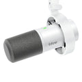 Micrófono dinámico FIFINE K688 USB/XLR con soporte de choque, botón táctil de silencio y control de volumen, para podcast, streaming y grabación en PC