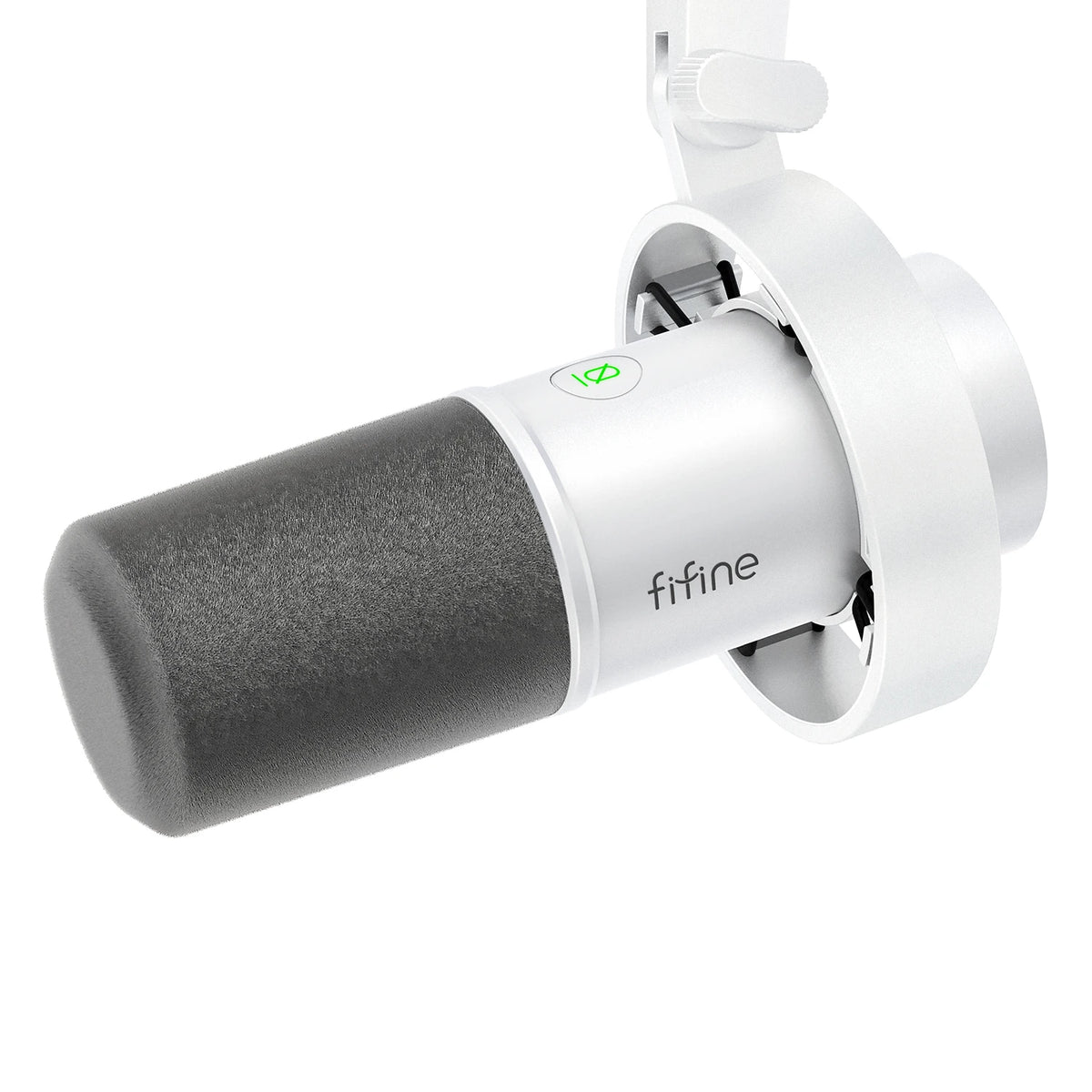 Micrófono dinámico FIFINE K688 USB/XLR con soporte de choque, botón táctil de silencio y control de volumen, para podcast, streaming y grabación en PC