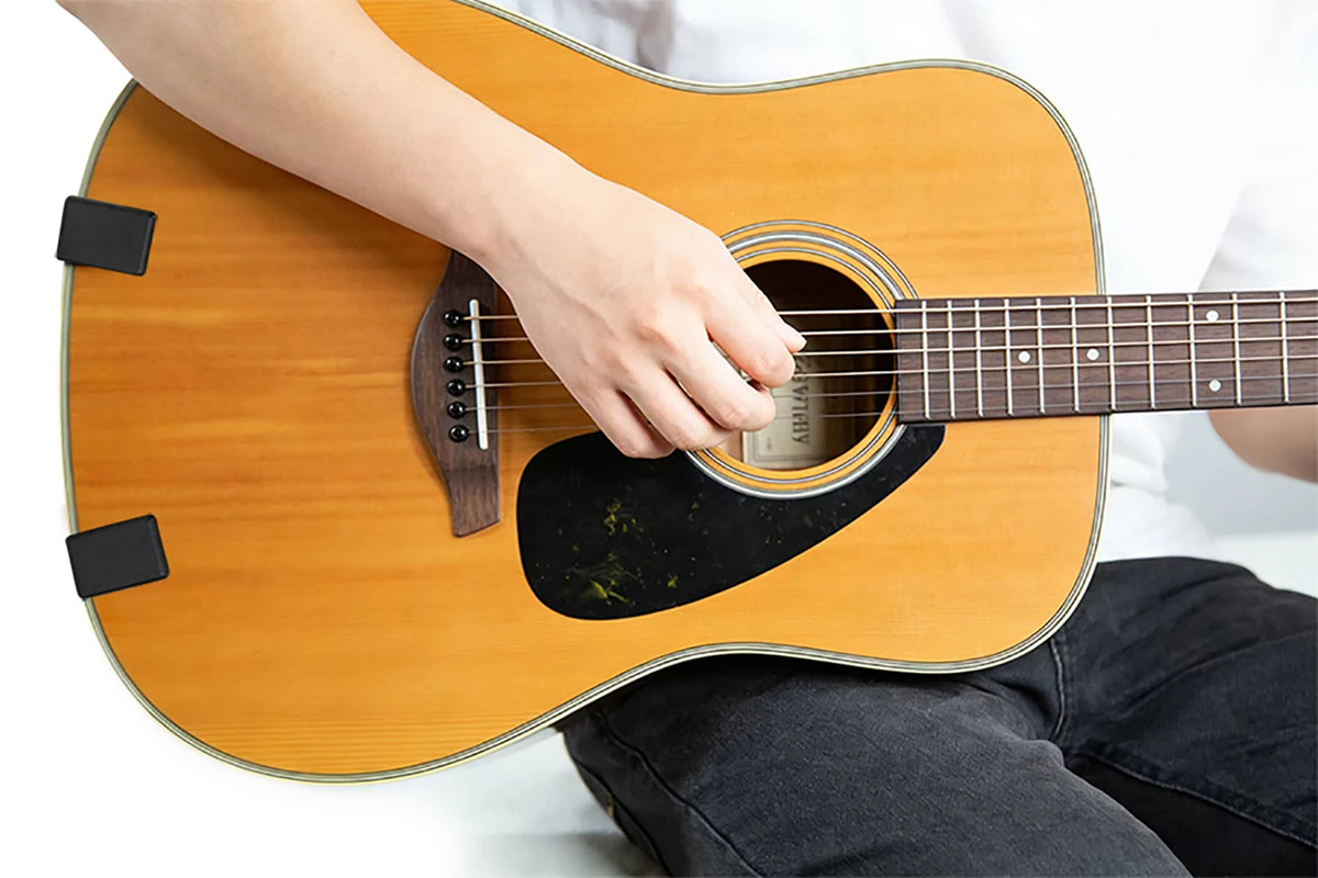 Soporte de pinza ultrapequeño para guitarra acústica, ajustable de 9 a 12 cm, para mantenerla en vertical