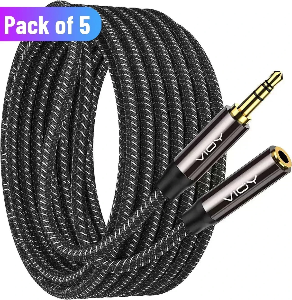 Cable de extensión estéreo AUX 3,5 mm macho a hembra, genérico