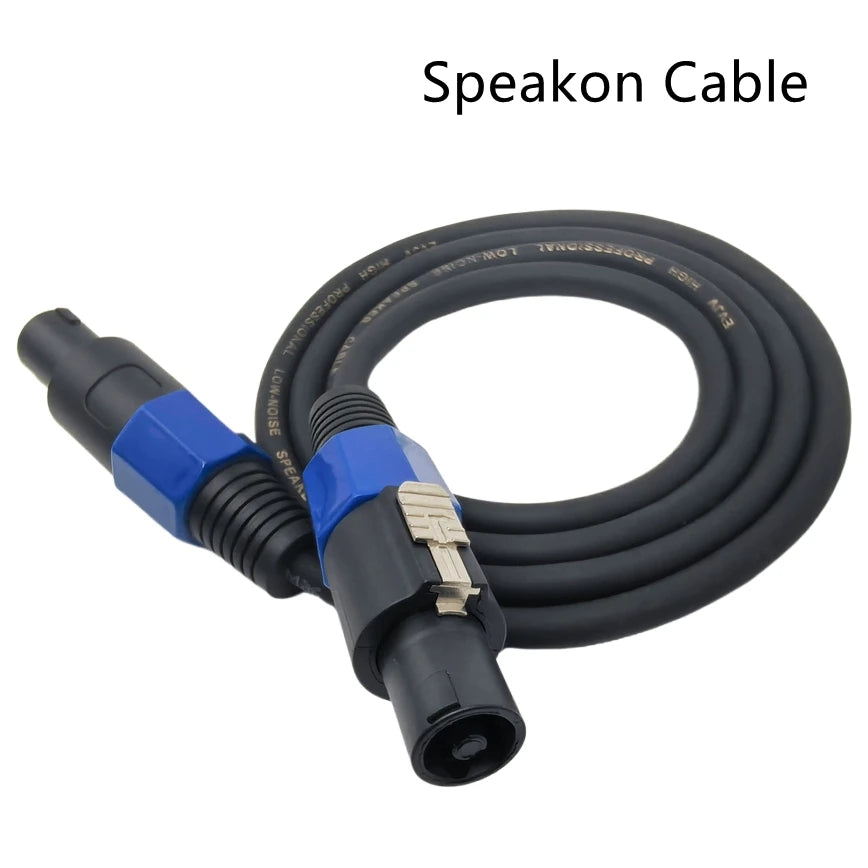 Cable de parlante tipo Speakon macho a macho con bloqueo giratorio para amplificador y parlante
