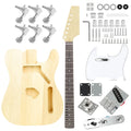 Kit DIY para armar guitarra eléctrica de 6 cuerdas, 22 trastes, cuerpo sin pintar, 39 pulgadas
