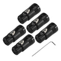 Conector XLR de 3 pines en ángulo recto de 90 grados, chapado en oro