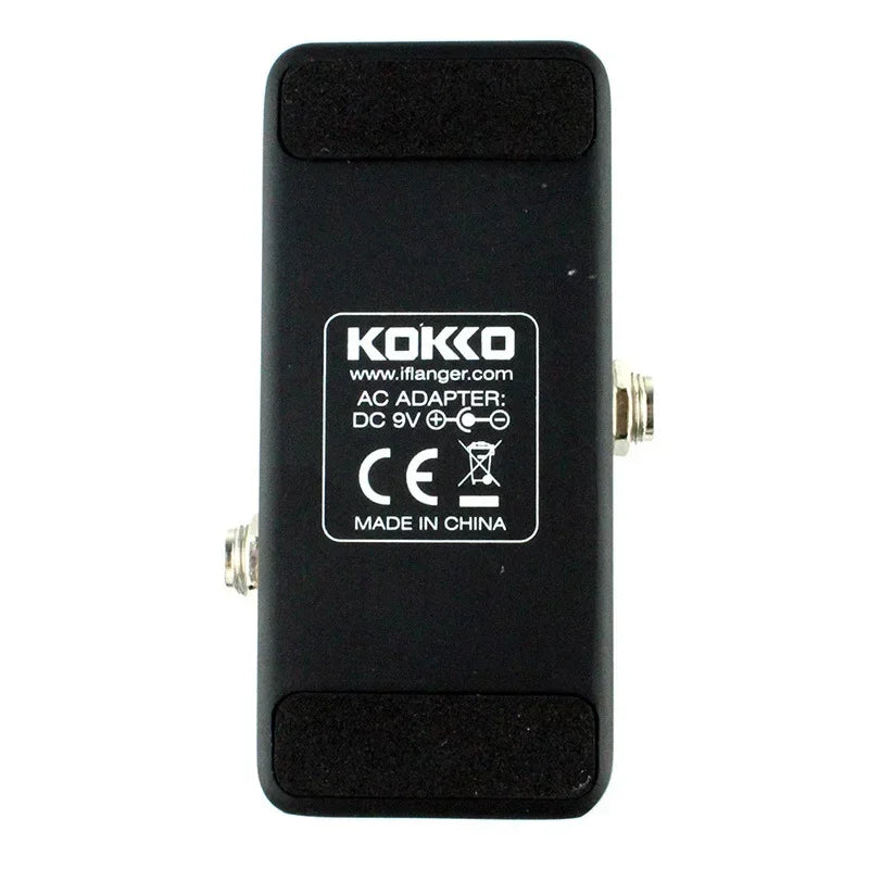 Pedal afinador mini cromático KOKKO Tuner Mini con pantalla LED y true bypass, para guitarra eléctrica y bajo