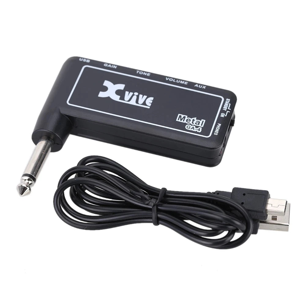 Mini amplificador portátil recargable para guitarra estilo Xvive GA4 — NO original