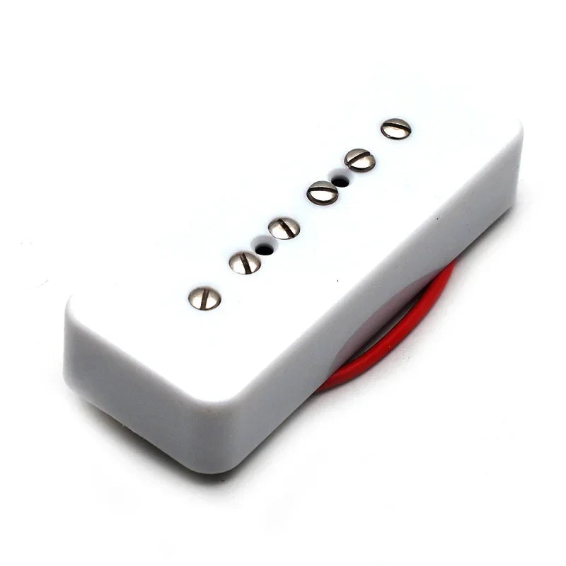Pickup P90 soapbar single coil para guitarra eléctrica, unidad de mástil o puente o set de mástil y puente, en negro, blanco, marfil, verde o cromado