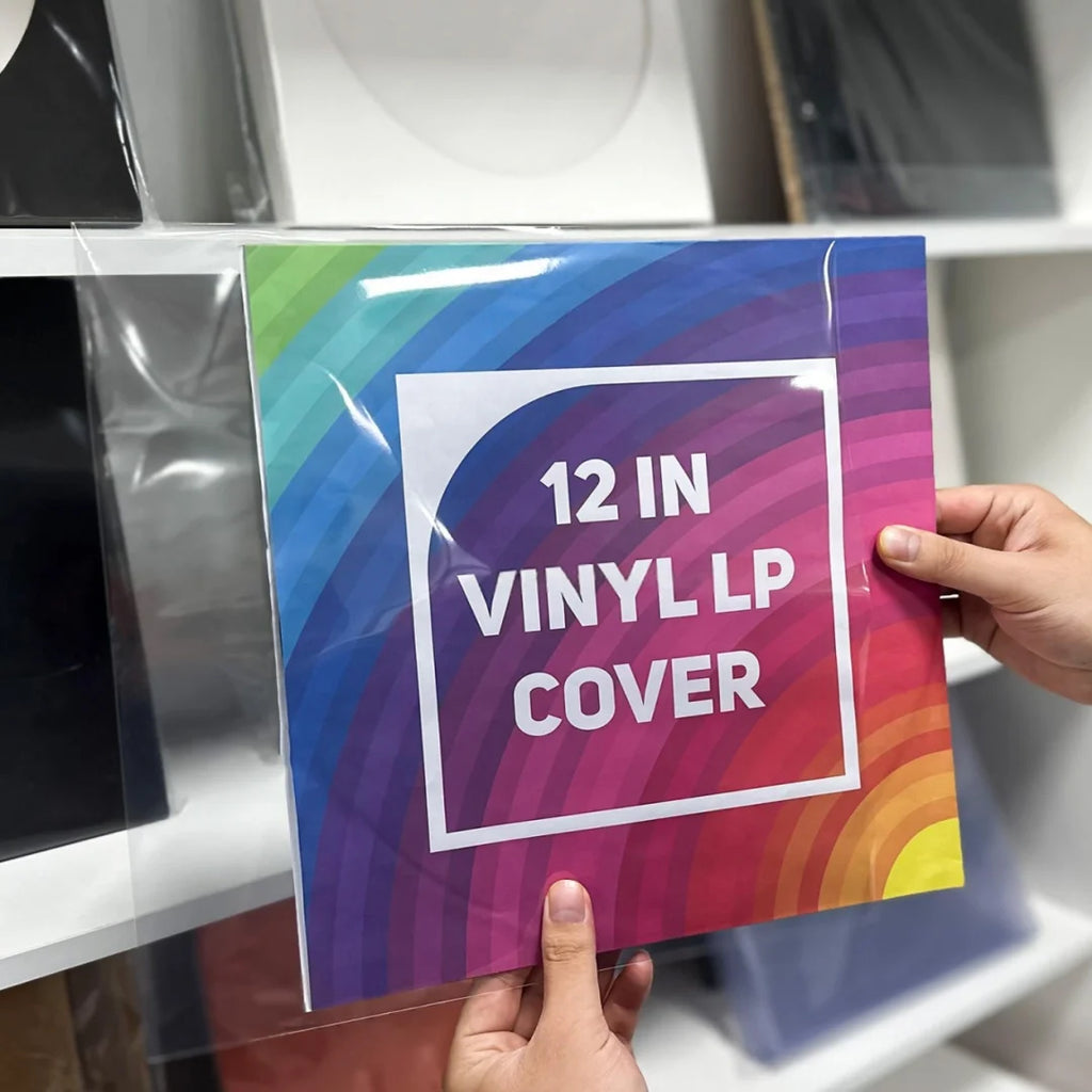 Fundas exteriores transparentes para discos de vinilo de 12 pulgadas, con solapa, paquetes de 25 y 75 unidades
