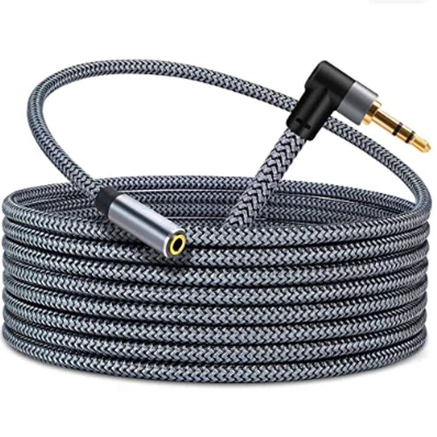 Cable de extensión AUX 3,5 mm macho a hembra, genérico