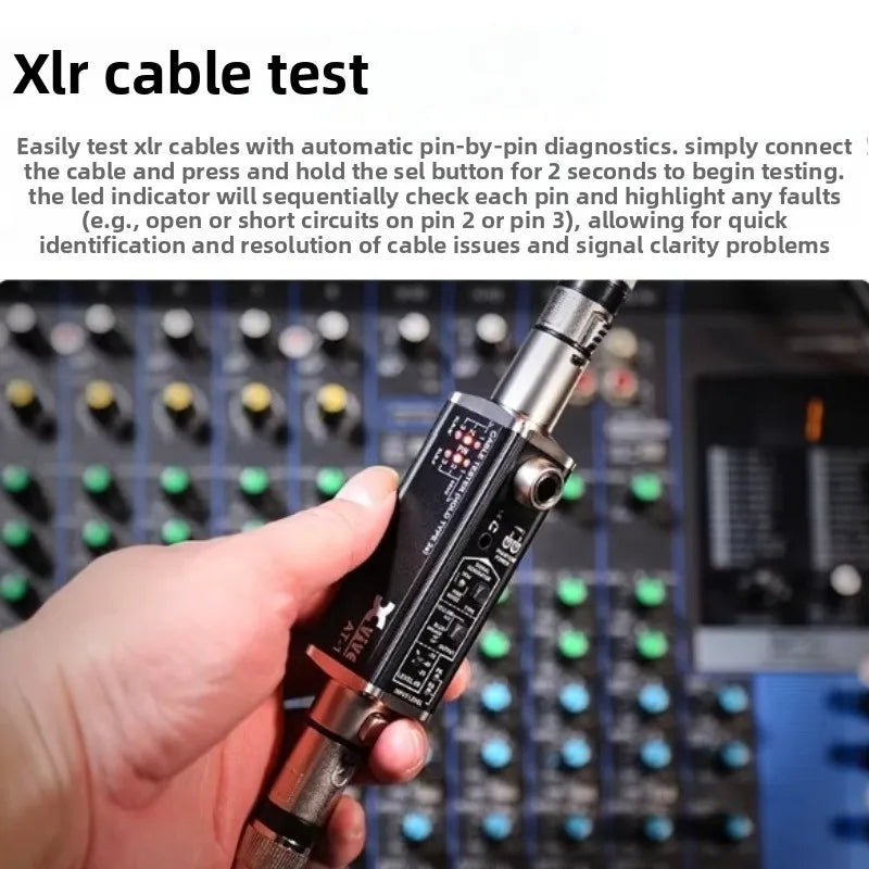 Probador de audio portátil multifuncional estilo Xvive AT-1 — NO original