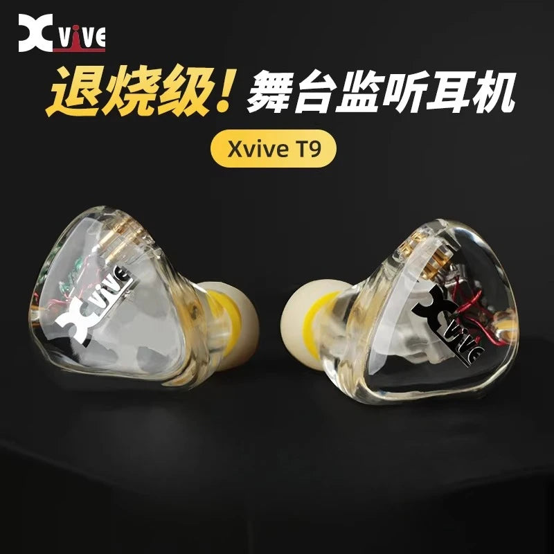 Audífonos in-ear de monitoreo para escenario estilo Xvive T9 — NO original