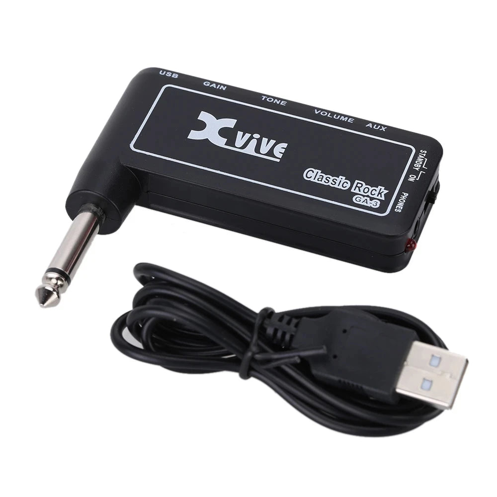Mini amplificador portátil recargable para guitarra estilo Xvive GA4 — NO original