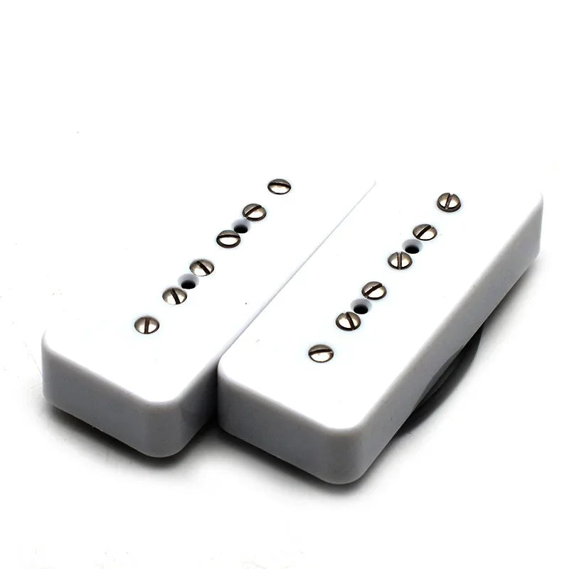 Pickup P90 soapbar single coil para guitarra eléctrica, unidad de mástil o puente o set de mástil y puente, en negro, blanco, marfil, verde o cromado