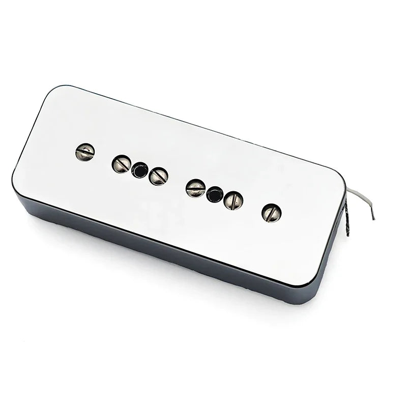 Pickup P90 soapbar single coil para guitarra eléctrica, unidad de mástil o puente o set de mástil y puente, en negro, blanco, marfil, verde o cromado