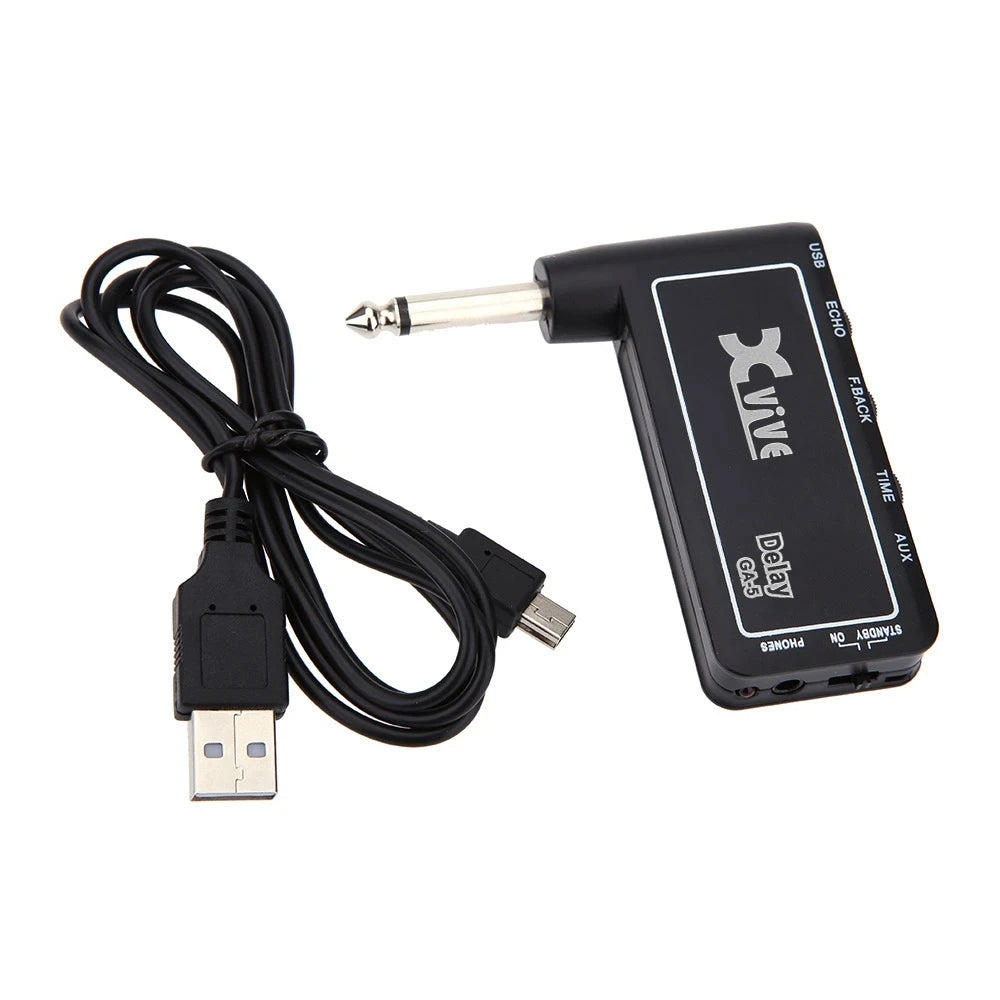 Mini amplificador portátil recargable para guitarra estilo Xvive GA4 — NO original