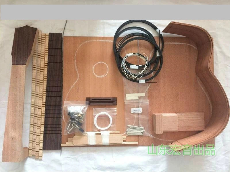 Kit DIY para armar ukelele de 23/26 pulgadas, en koa, caoba o palo de rosa (sin armar, requiere armado)