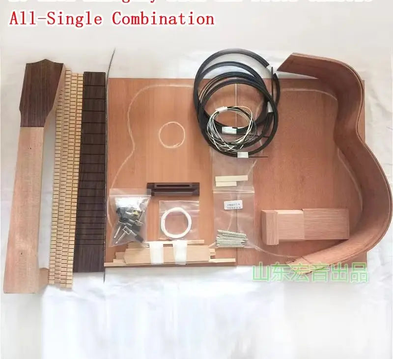 Kit DIY para armar ukelele de 23/26 pulgadas, en koa, caoba o palo de rosa (sin armar, requiere armado)
