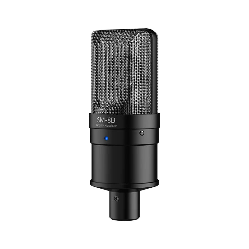 Micrófono de condensador TAKSTAR SM-8B (2.ª generación) XLR para estudio, grabación de voz, doblaje y podcast, con esponja antiviento