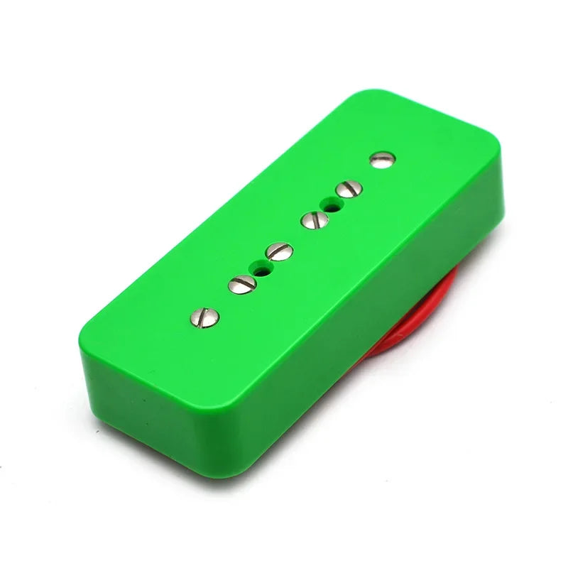 Pickup P90 soapbar single coil para guitarra eléctrica, unidad de mástil o puente o set de mástil y puente, en negro, blanco, marfil, verde o cromado