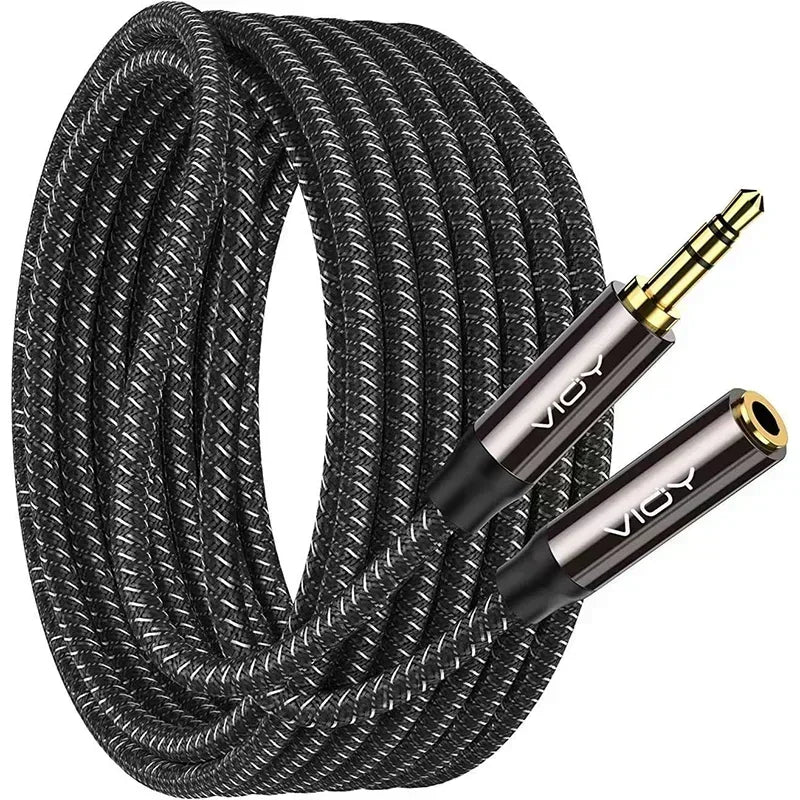 Cable de extensión estéreo AUX 3,5 mm macho a hembra, genérico