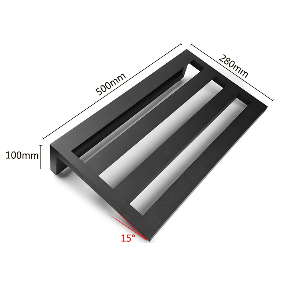 Pedalera de aluminio para pedales de efecto de guitarra, con funda de transporte, cintas y correa, en tamaños S, M y L