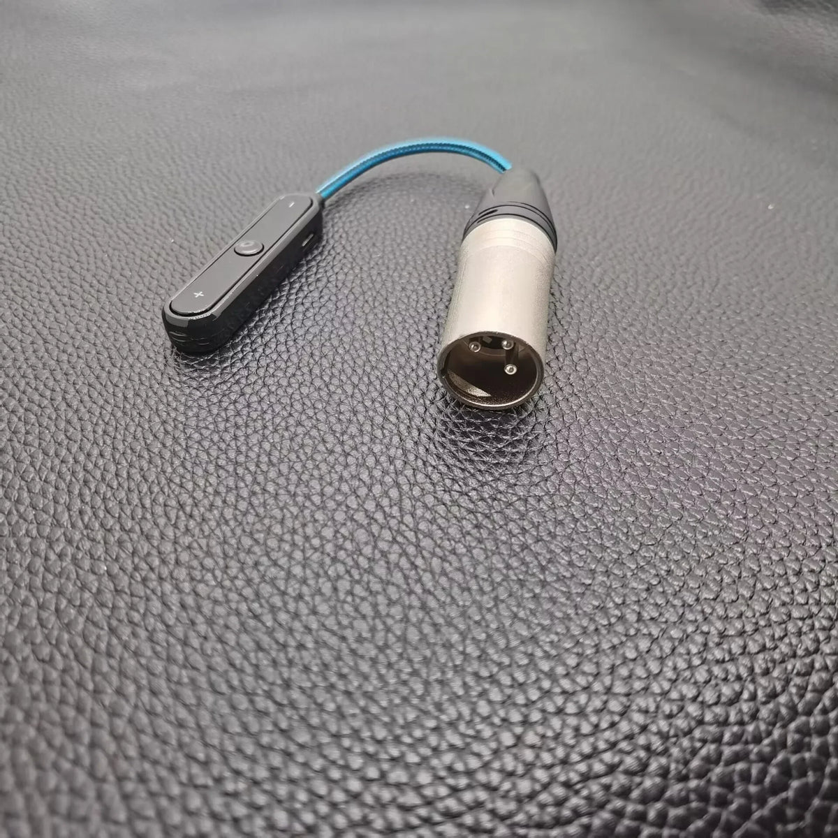 Receptor Bluetooth 5.2 con salida XLR macho de 3 pines, con micrófono y control remoto, para mezclador y parlante activo