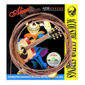 Cuerdas de guitarra acústica Alice A206, juego de 6 cuerdas de cobre con recubrimiento de bronce fosforado, calibre 011-052