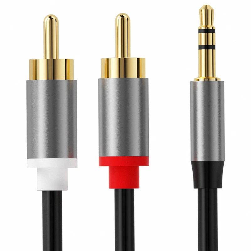 Cable RCA a 3,5 mm estéreo para teléfono, computador y amplificador
