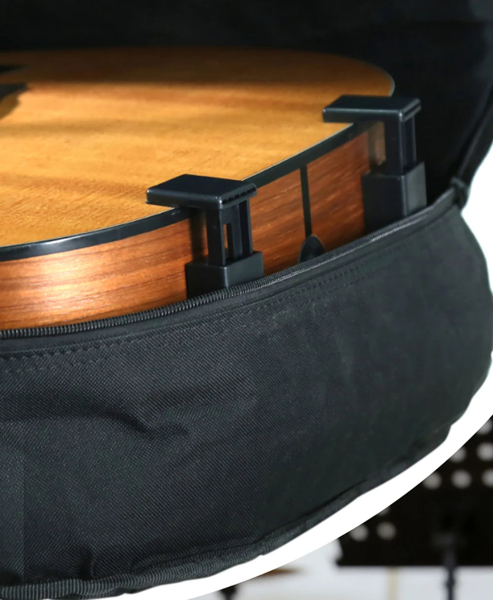 Soporte de pinza ultrapequeño para guitarra acústica, ajustable de 9 a 12 cm, para mantenerla en vertical