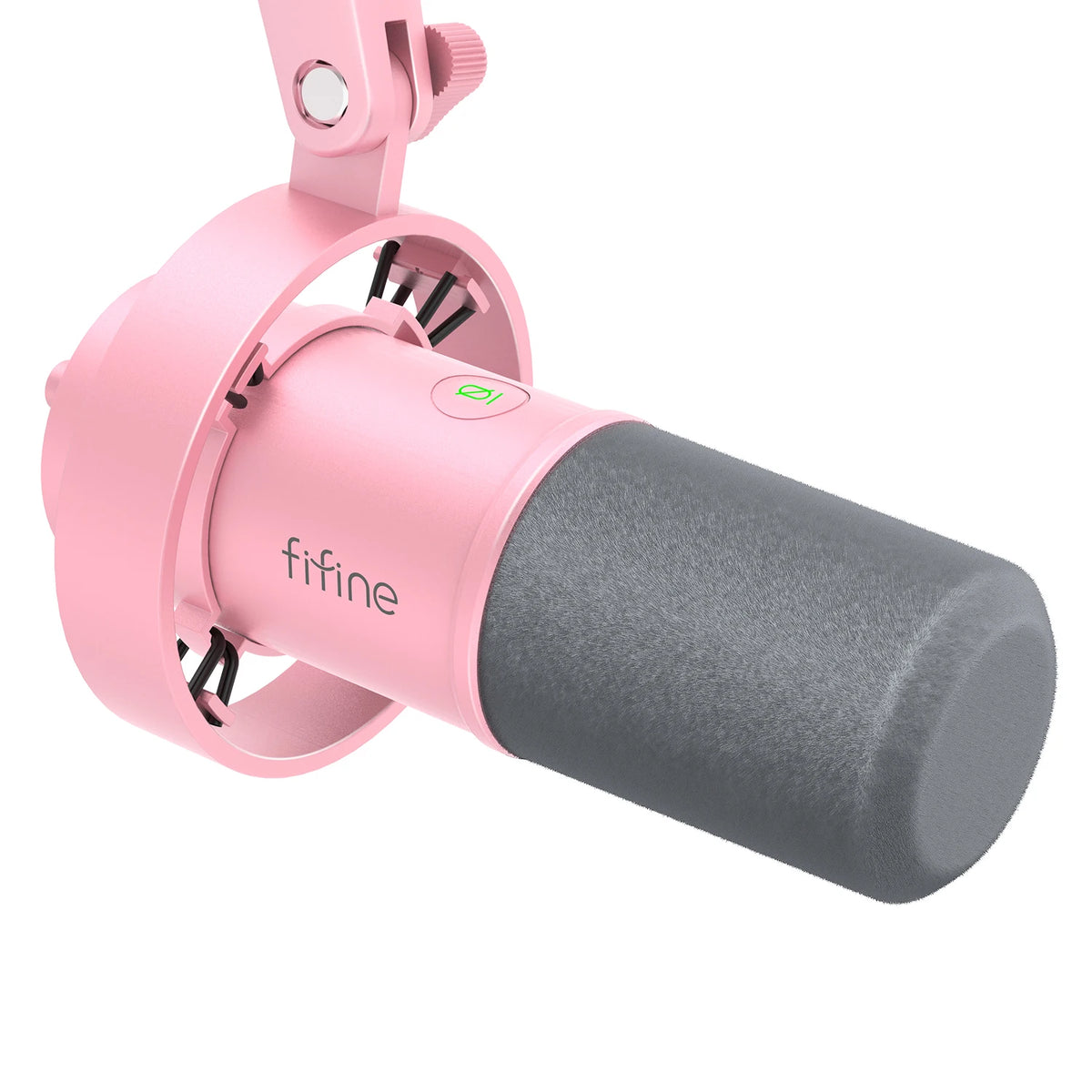 Micrófono dinámico FIFINE K688 USB/XLR con soporte de choque, botón táctil de silencio y control de volumen, para podcast, streaming y grabación en PC