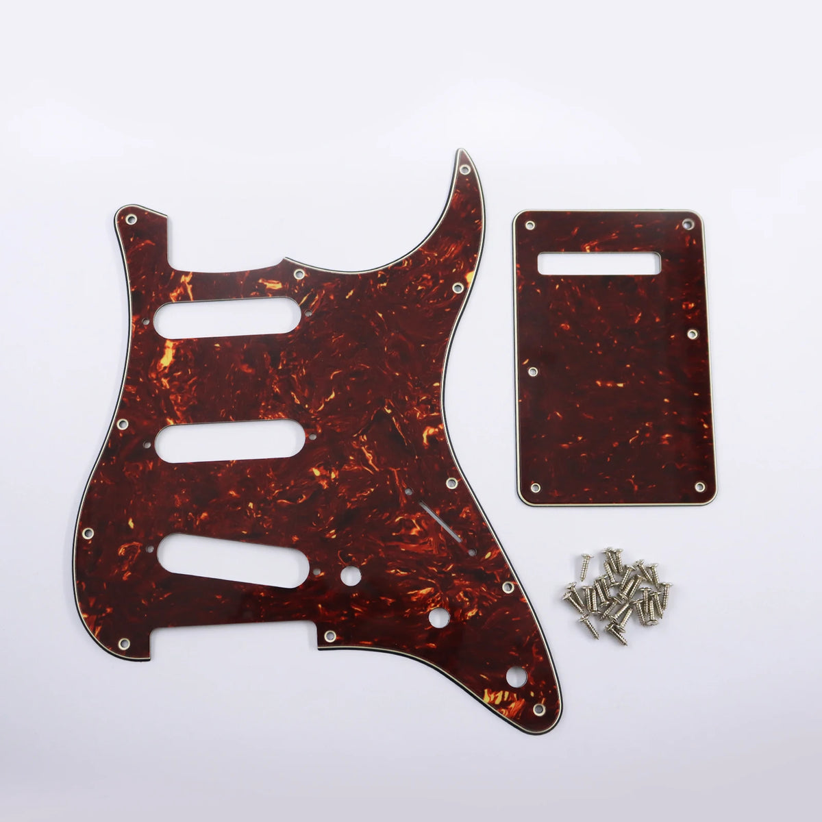 Pickguard para Stratocaster SSS, 11 tornillos, 3 capas con blindaje de aluminio, compatible con Stratocaster estándar americana y mexicana