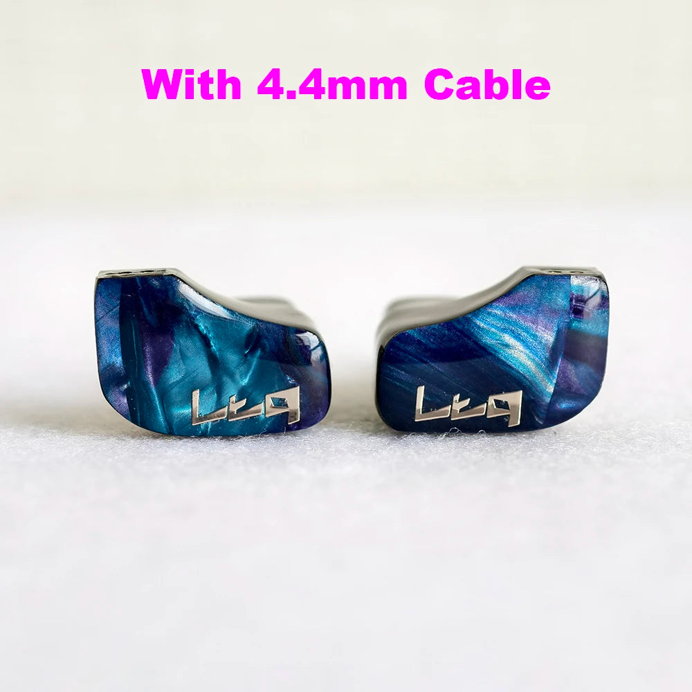 Monitores in-ear con cable para escenario y estudio, híbridos de 3 drivers (planar, dinámico y balanced armature), con cable desmontable de 1,2 m en 3,5 mm o 4,4 mm, con estuche y almohadillas