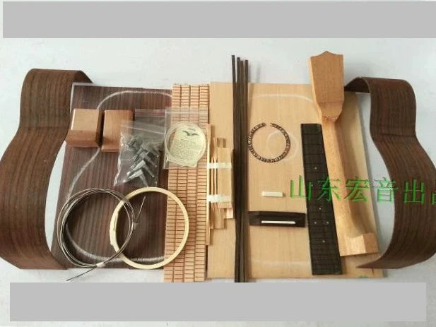 Kit DIY para armar ukelele de 23/26 pulgadas, en koa, caoba o palo de rosa (sin armar, requiere armado)
