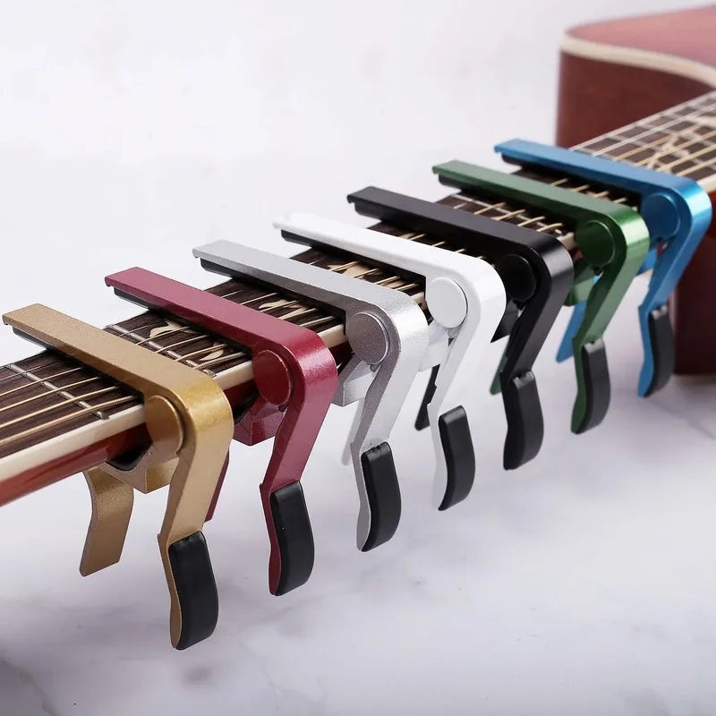 Capo (cejilla) de aluminio para guitarra acústica y clásica, cambio rápido de tono, varios colores