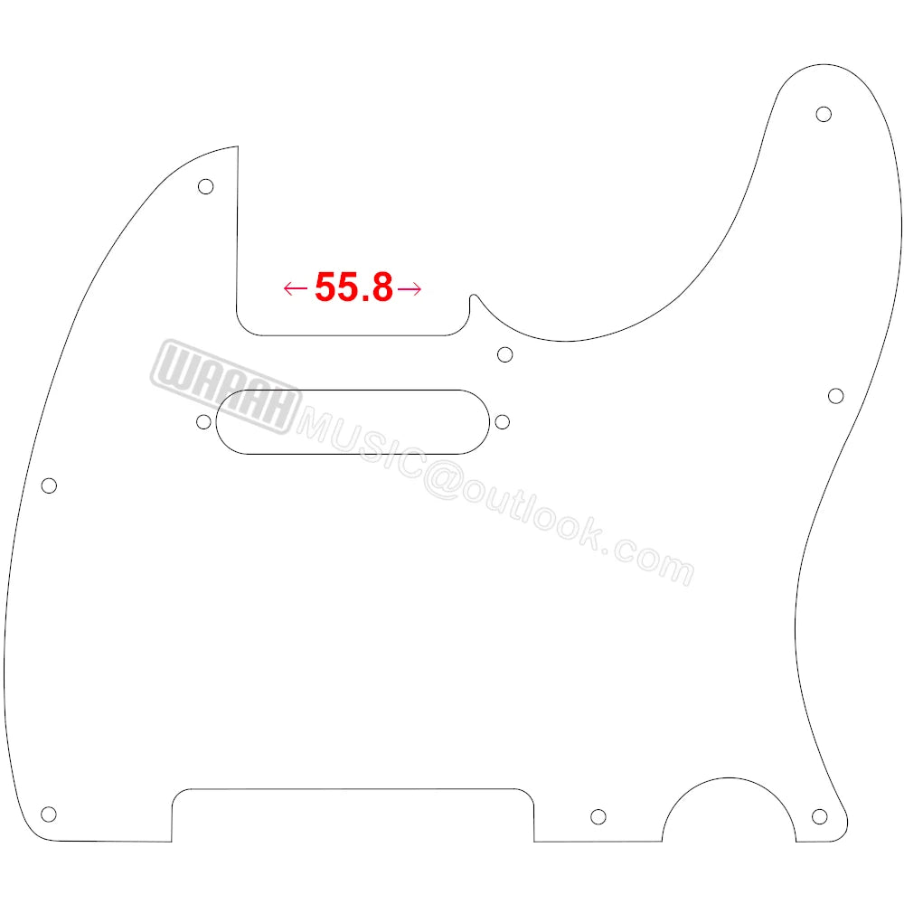 Pickguard de aluminio dorado para guitarra estilo Telecaster, 8 tornillos, compatible con Telecaster estándar