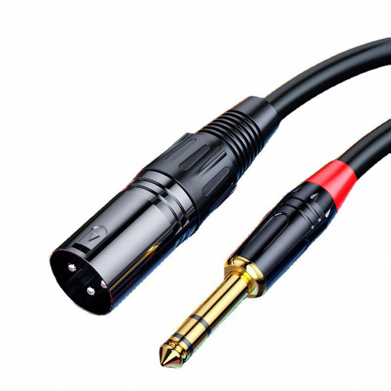 Cable XLR hembra a plug TS 6,35 mm mono para micrófono, guitarra y mezclador