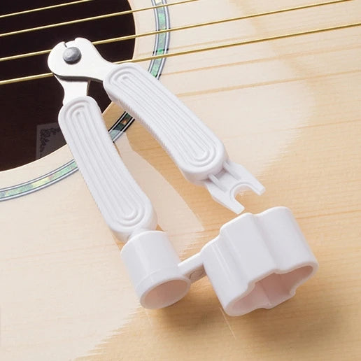 Enrollador de cuerdas 3 en 1 para guitarra, con cortador y extractor de clavijas, varios colores