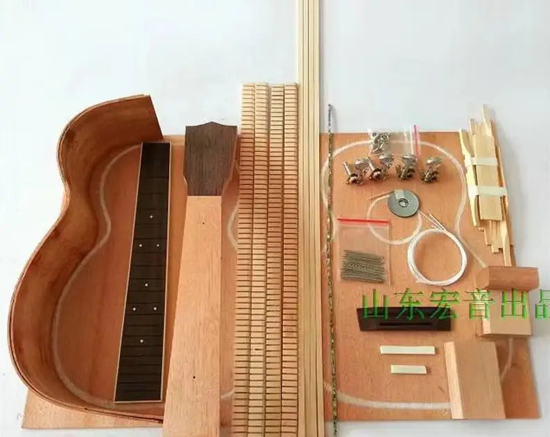 Kit DIY para armar ukelele de 23/26 pulgadas, en koa, caoba o palo de rosa (sin armar, requiere armado)