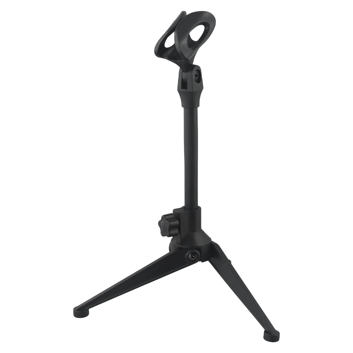 Soporte de micrófono de escritorio con trípode, mini y portátil, con clip para micrófono