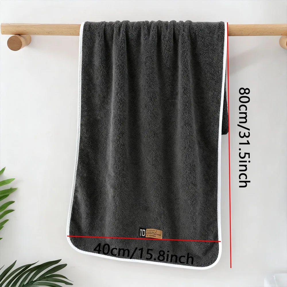 Toalla de mano de microfibra ultraabsorbente 40x80 cm, de secado rápido, para rostro y manos